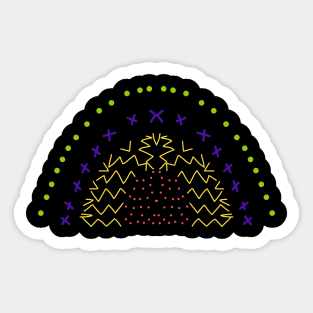 Rainbow Patterns Sticker